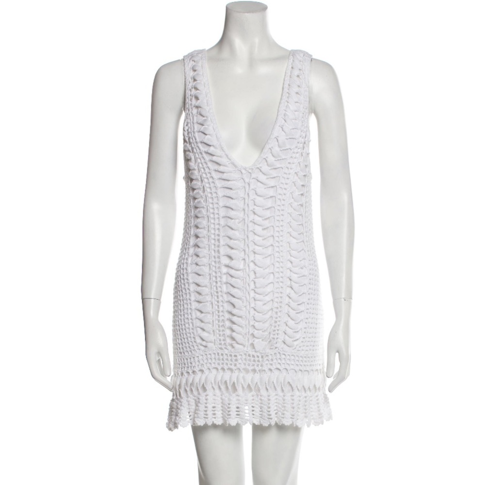Melissa Odabash Plunge Neckline Mini Dress (L)
